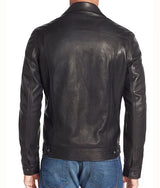 Tom Holland Uncharted Black Leather Jacket for Men
