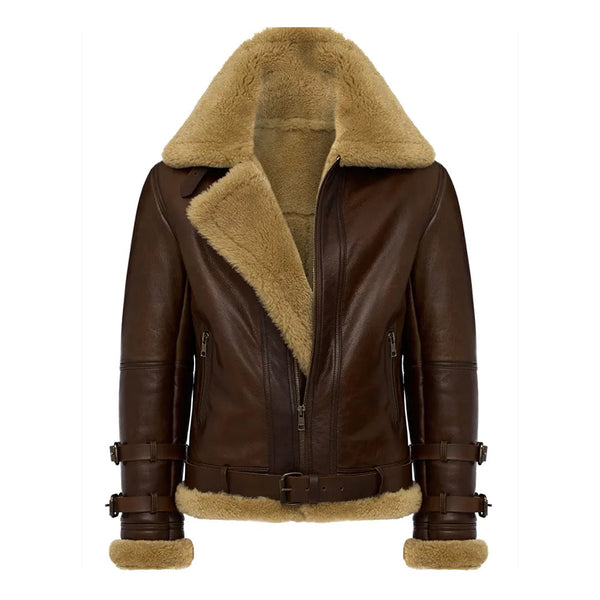Men’s RAF Douglas shearling bomber jacket – front view