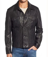 Tom Holland Uncharted Black Leather Jacket