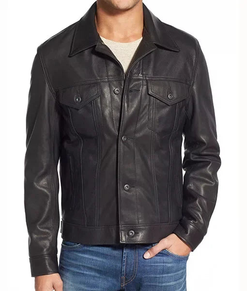 Tom Holland Uncharted Black Leather Jacket