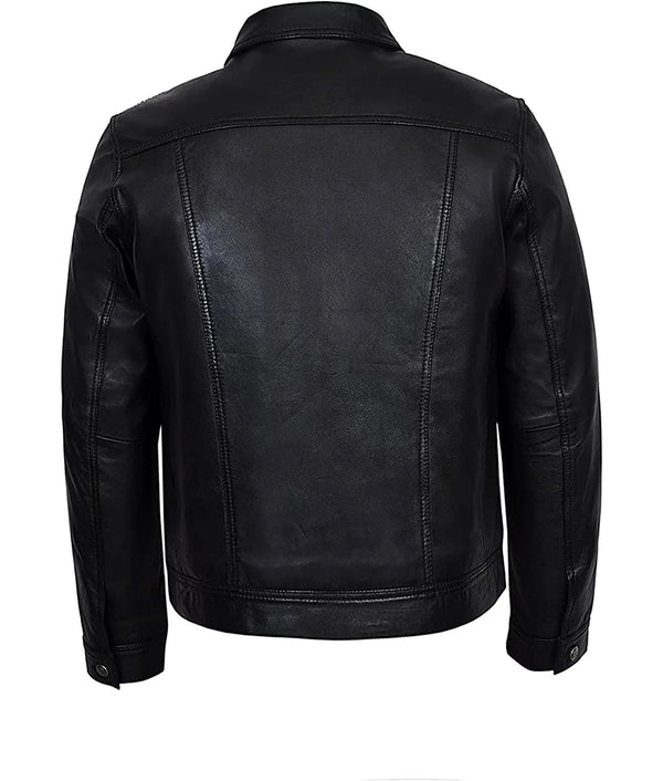 Men’s Donovon Sherpa Trucker Jacket in Classic Brown