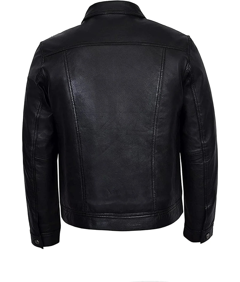 Men’s Donovon Sherpa Trucker Jacket in Classic Brown